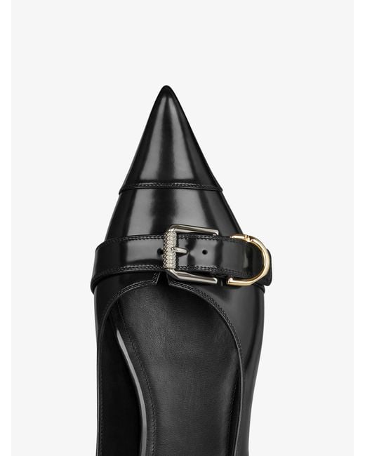 Givenchy Black Pointed-Toe Flat Shoes