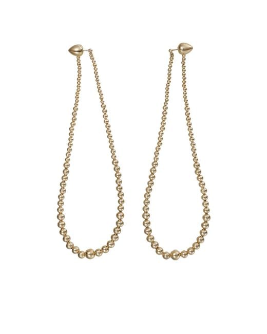 Alaïa Metallic Alaïa Drop Shaped Earrings
