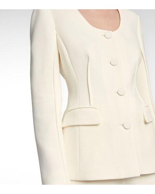 Altuzarra White Tamaar Virgin Wool Jacket