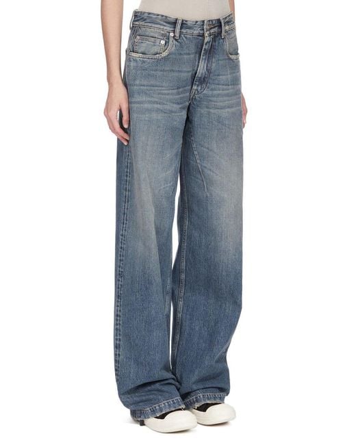 Rick Owens Blue Geth Jeans