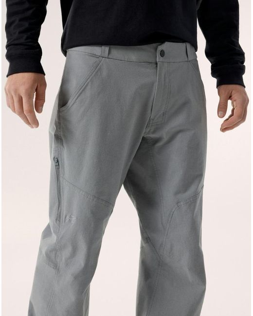 Arc'teryx Gray Cronin Cotton Pant for men