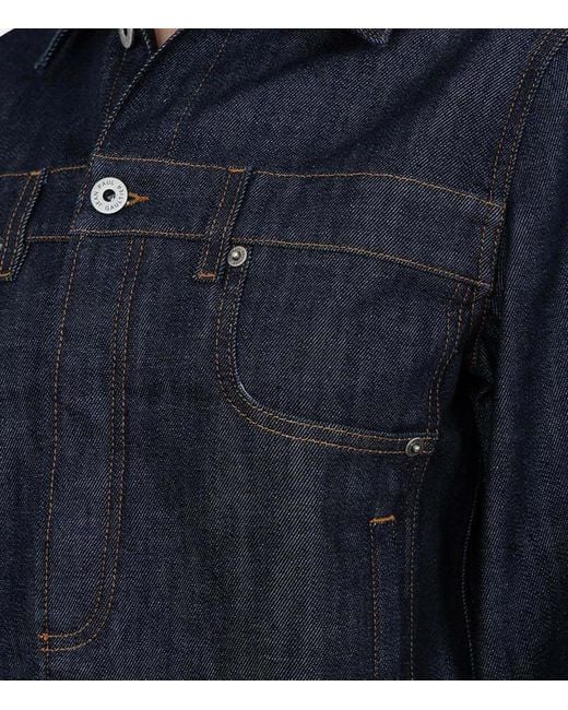 Jean Paul Gaultier Blue Denim Jacket With Trompe Loeil Detail