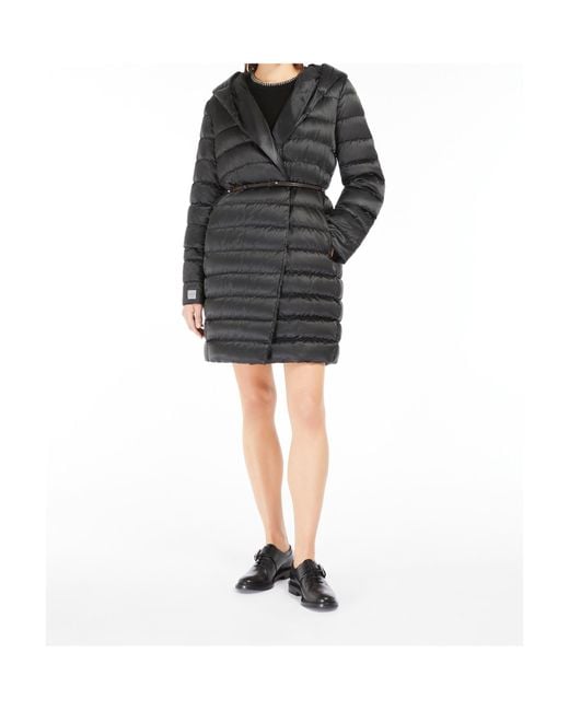 Max Mara Gray The Cube Novef Quilted Down Coat
