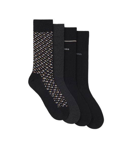 Boss Black Set Of Crew Socks for men