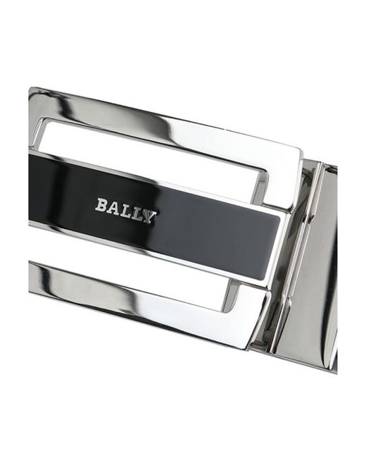Bally Black Logo Belt for men