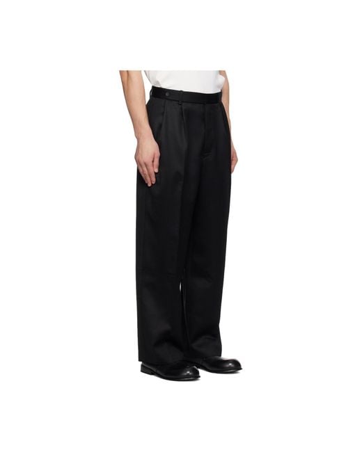 Bode Black Barathea Mcnab Trousers for men