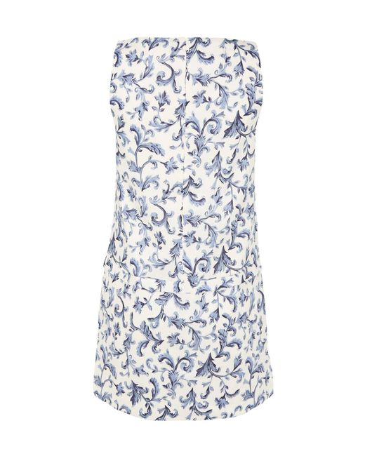 Posse Blue Floral Print Mini Dress