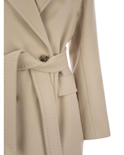 Max Mara Natural Studio Double-Breasted Belted Coat