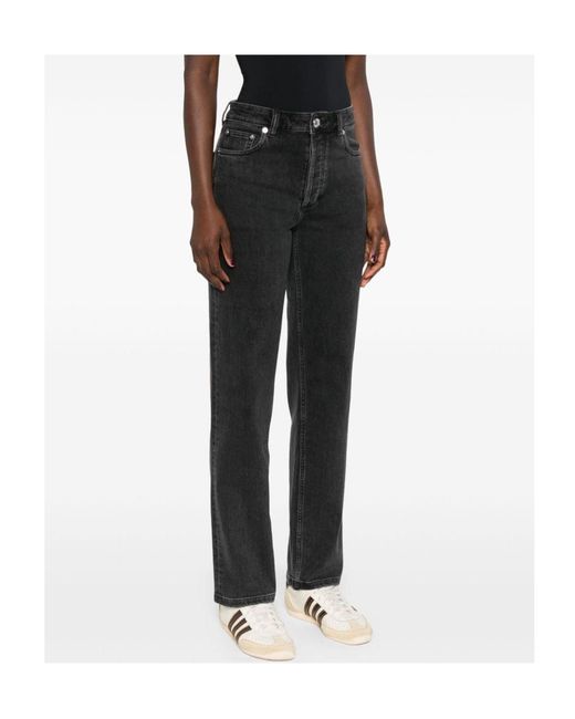 A.P.C. Black Belt-Loop Jeans