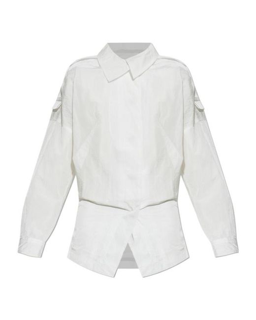 IRO White Long-Sleeved Casual Jacket