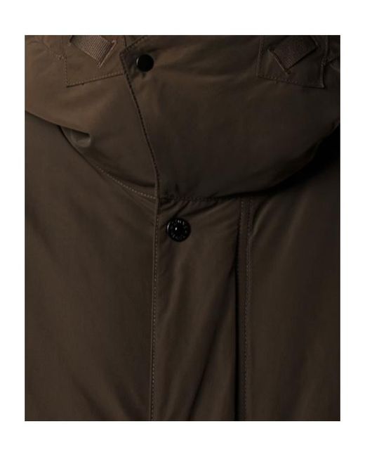 Stone Island Multicolor Buttoned Hooded Coat for men