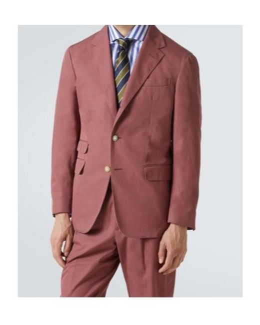 Dunhill Red Cavendish Cotton Blazer for men