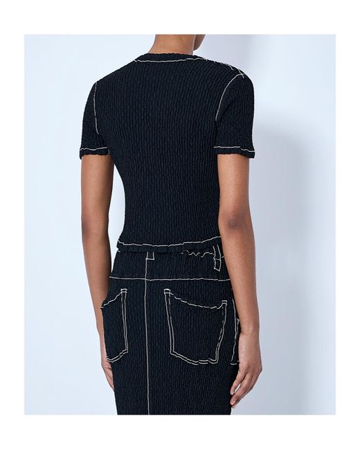 Issey Miyake Blue Wavelet Ensemble Cardigan