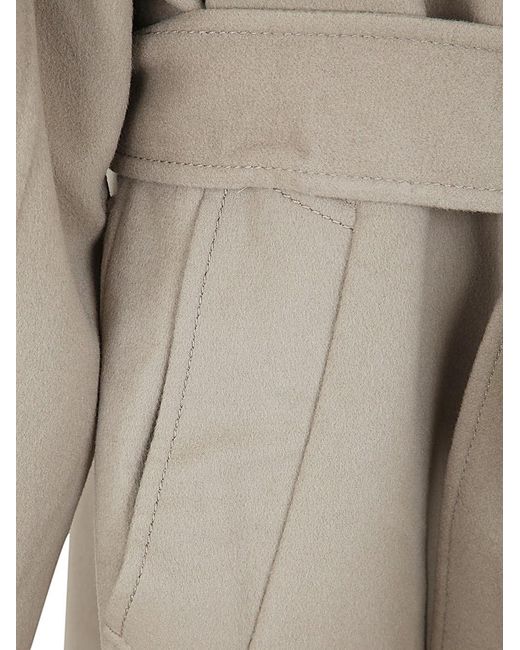 AMI White Single Breated Midi Coat