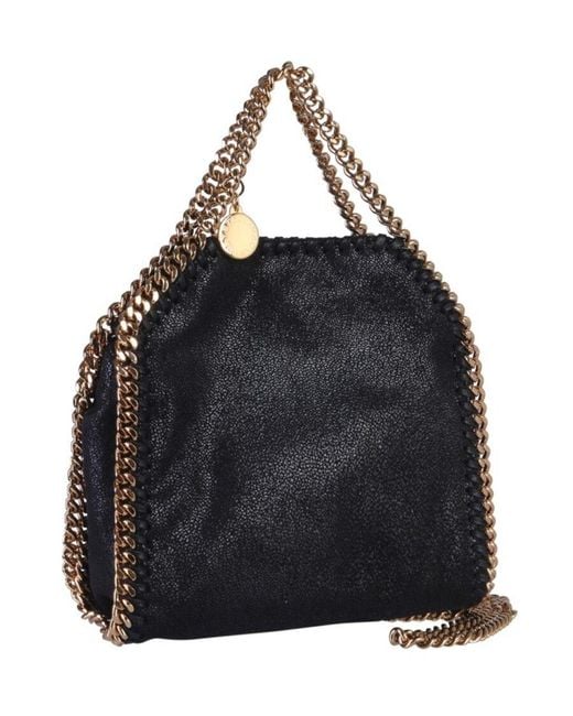 Stella McCartney Black Falabella Tiny Tote Bag