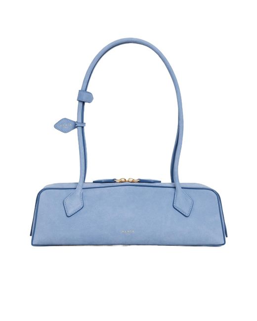 Alaïa Blue Alaïa Le Teckel Medium Shoulder Bag
