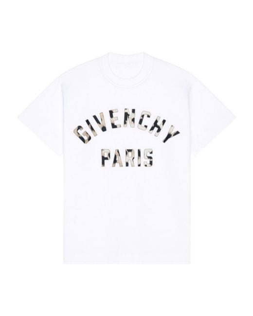 Givenchy White Boxy Fit T-Shirt