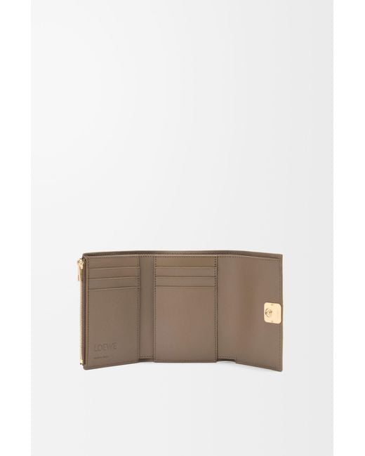 Loewe Brown Anagram Small Vertical Wallet