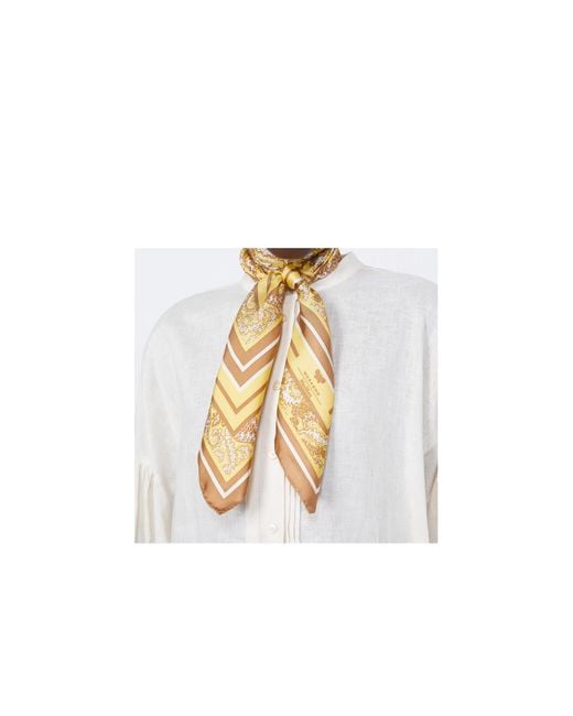 Weekend by Maxmara Natural Square Silk Scarf
