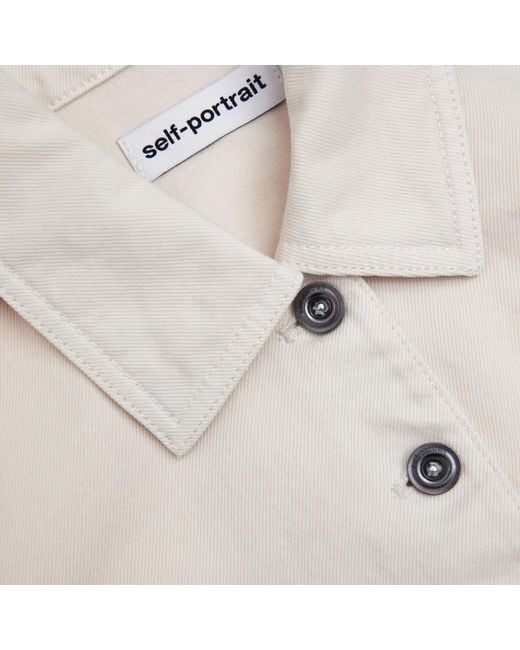 Self-Portrait Multicolor Long Sleeve Denim Jacket