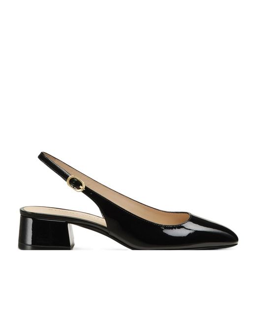 Stuart Weitzman Black Maeve Slingback 35