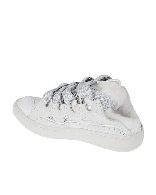 Lanvin White Logo Casual Shoes for men