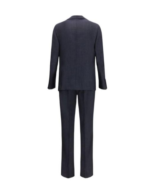 Lardini Blue Two-Piece Single-Breasted Suit for men