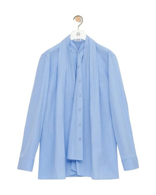 Loewe Blue Chemise En Coton
