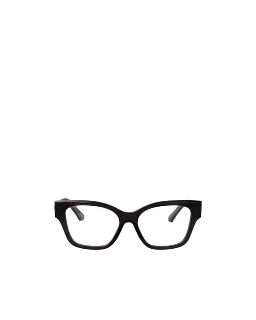 Burberry White Eyewear Cat-Eye Glasses