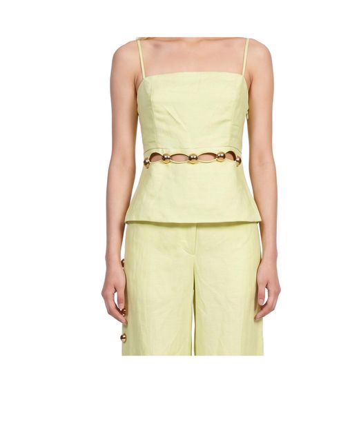 Jonathan Simkhai Multicolor Cruz Cami Embellished Bustier Top