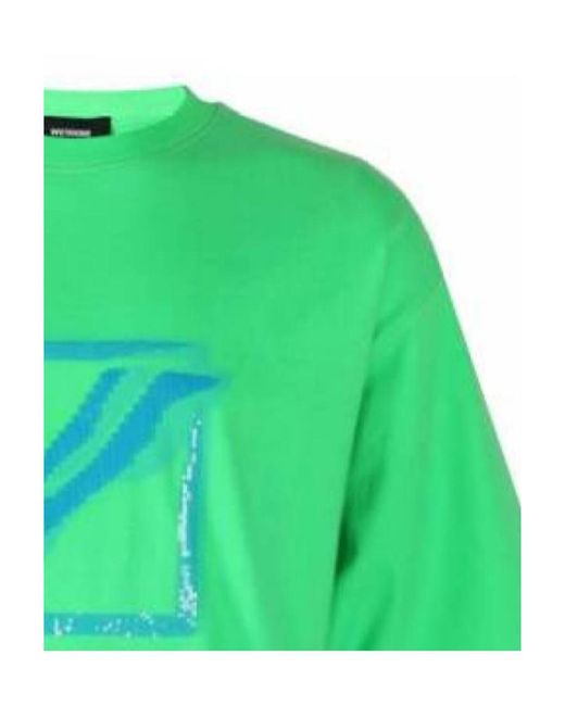 we11done Green Sequin-Embellished Oversized T-Shirt for men