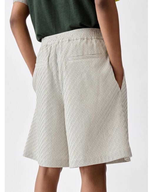 Jacquemus White Elasticated Waist Shorts for men