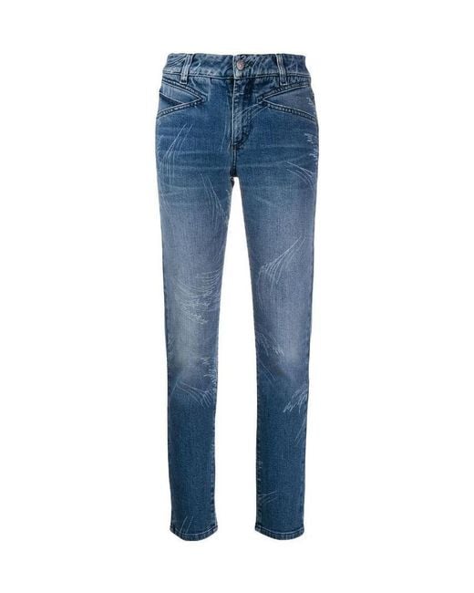 Givenchy Blue Logo Detail Jeans