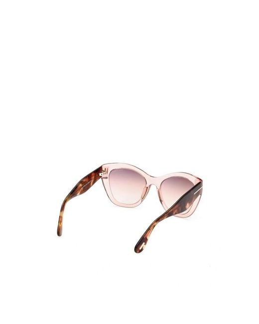 Tom Ford Pink Logo Sunglasses