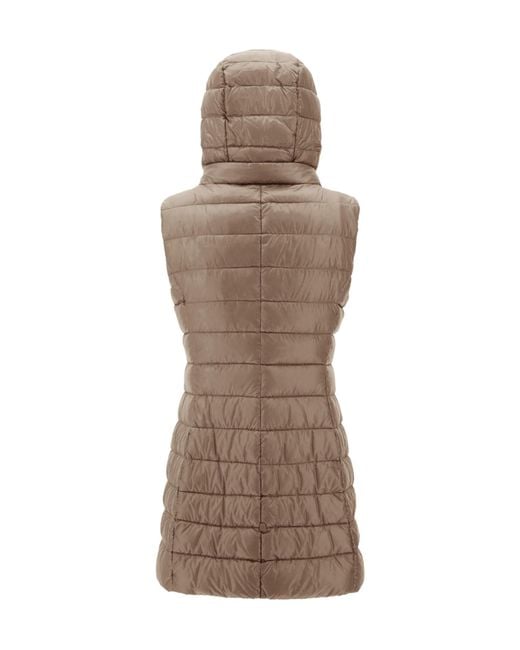 Herno Brown Sleeveless Down Vest