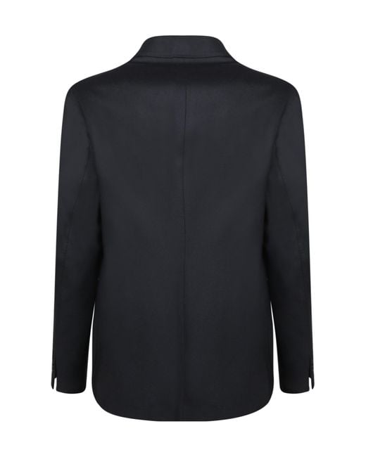 Incotex Black Tailored Wool Jacket for men