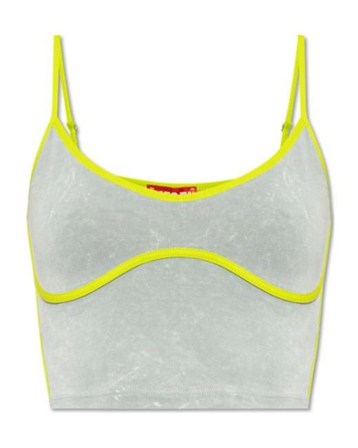 DIESEL Yellow T-Wow Spaghetti Strap Top