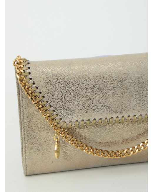 Stella McCartney White Falabella Wallet On Chain Crossbody Bag