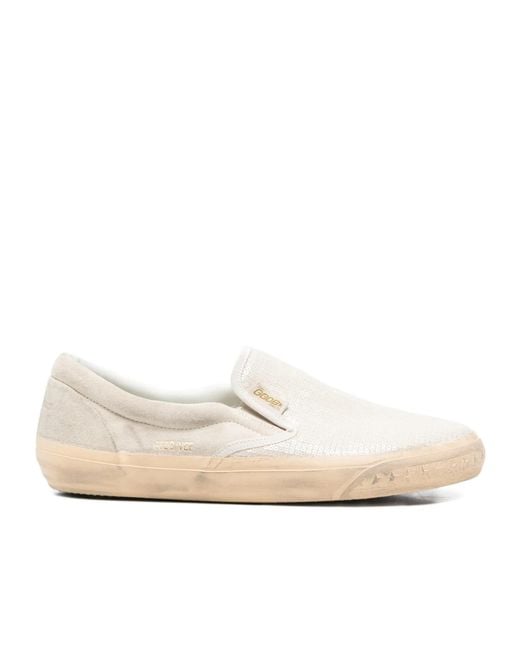 Golden Goose Deluxe Brand White Sequin Embellished Slip-On Sneakers for men