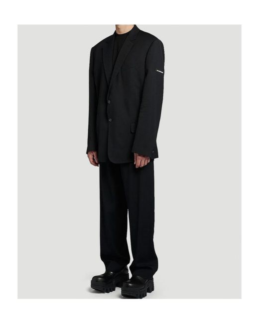 Balenciaga Black Washed Jacket for men