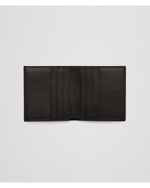Bottega Veneta Black Intrecciato Weave Bifold Wallet