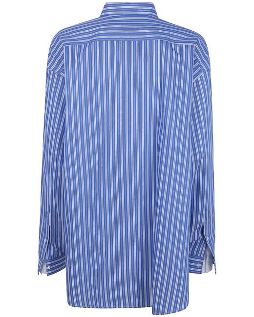 N°21 Blue Striped Pocket Shirt