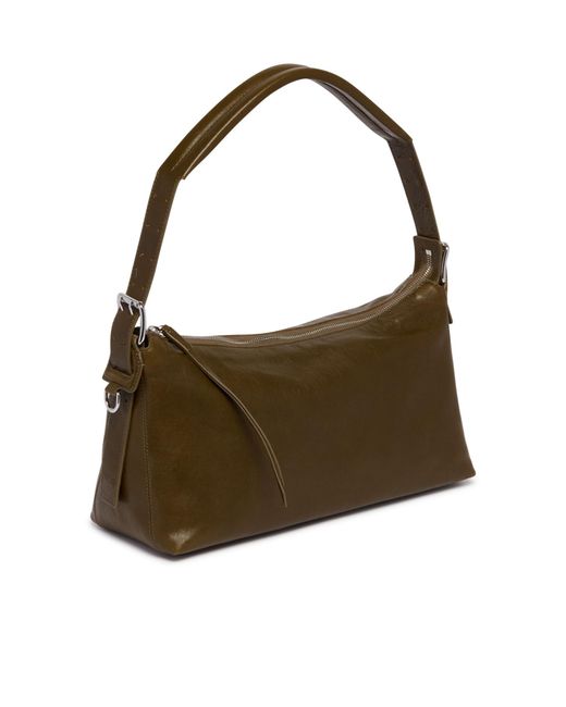 Lemaire Green Belted Baguette Shoulder Bag