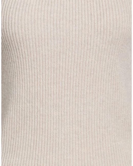 Isabel Marant Natural Ribbed Knit Top