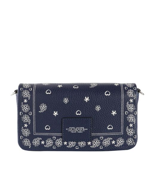 Marc Jacobs Blue The Mini Printed Crossbody Bag