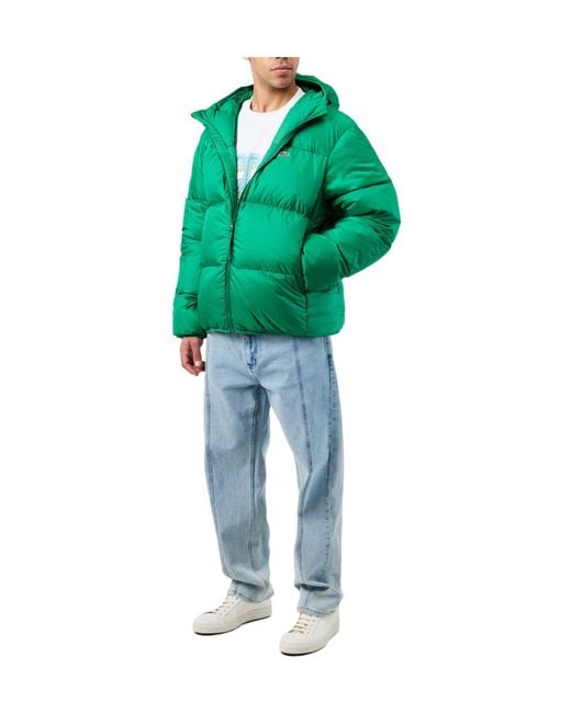 Lacoste Green Minimal Down Jacket for men