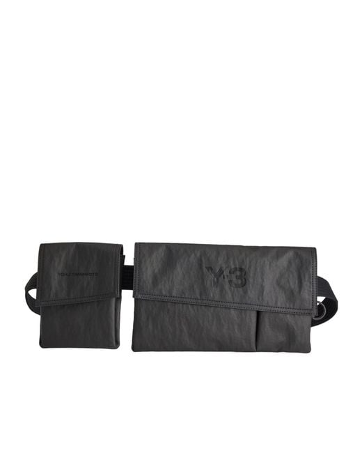 Y-3 Pocket Detailed Sling Bag in Black for Men | Lyst
