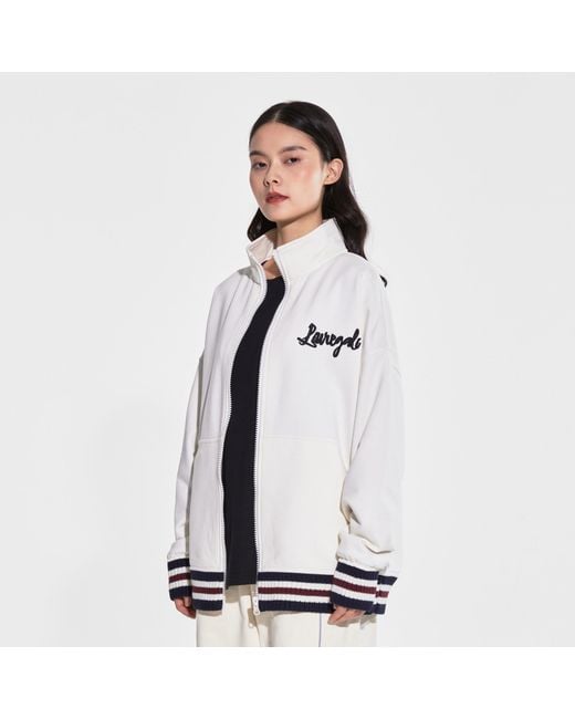 LIU REGALI White Long-Sleeved Logo Casual Jacket