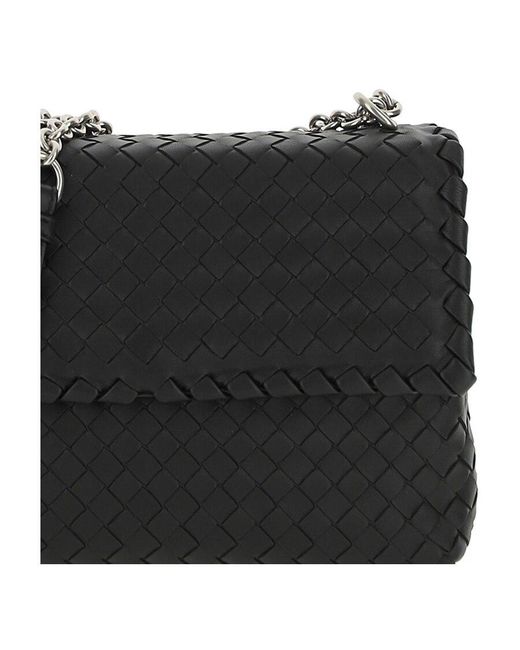 Bottega Veneta Black Small Olimpia Shoulder Bag