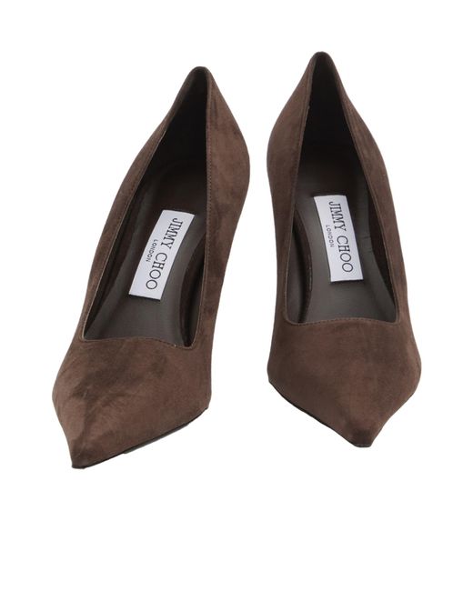 Jimmy Choo Brown 80Mm Ixia Pointed-Toe Pumps